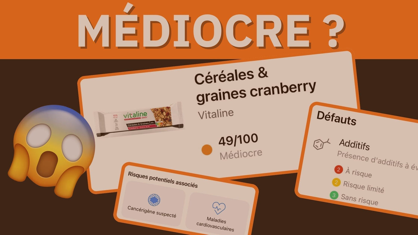49 pour Vitaline Cranberry sur Yuka !? Pas d’inquiétude, c’est une erreur de Yuka.